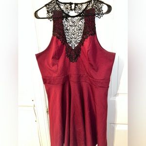 Material Girl Formal Red Dress